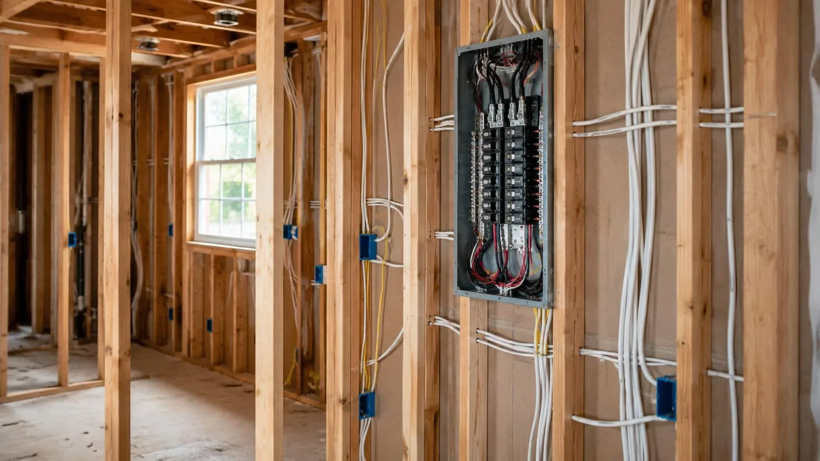 electrician completing wiring and rewiring work in Niagara Falls Ontario